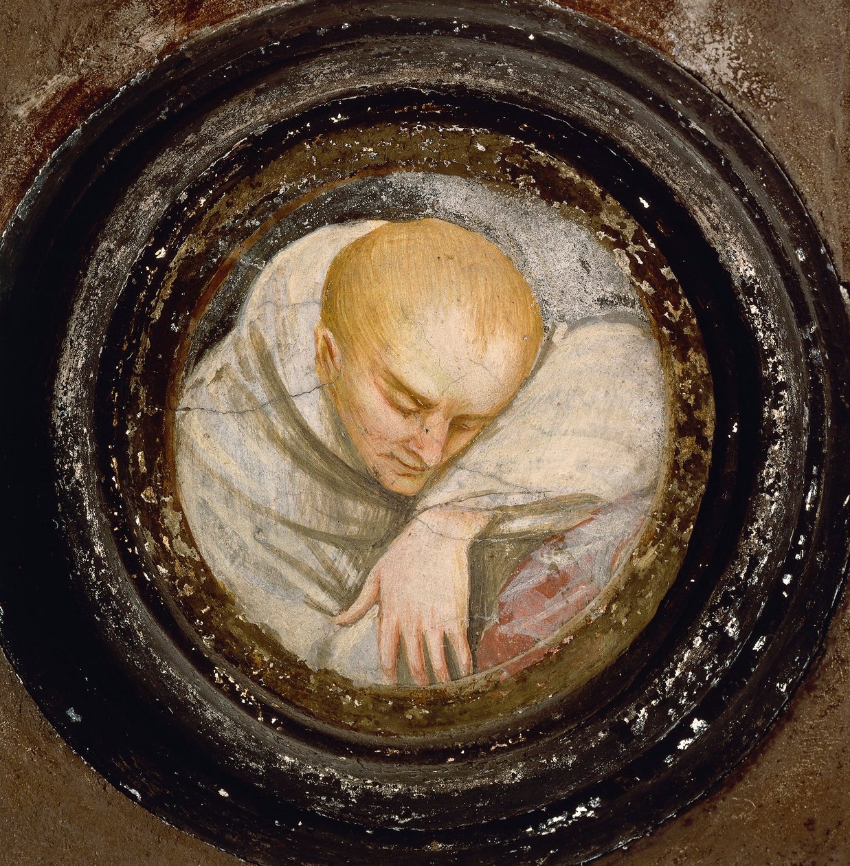 Italien, Varallo, Fragment af Friar af Gaudenzio Ferrari