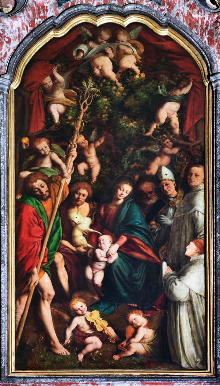 Madonna med hellige eller Madonna af appelsinerne af Gaudenzio Ferrari