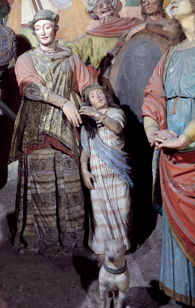Mandsfigur, detaljer fra statuer, af Gaudenzio Ferrari (1475-1546), Kapel XXXVIII kendt som Korsfæstelse, Varallo Sesias hellige bjerg (UNESCOs verdensarvsliste, 2003), Italien af Gaudenzio Ferrari