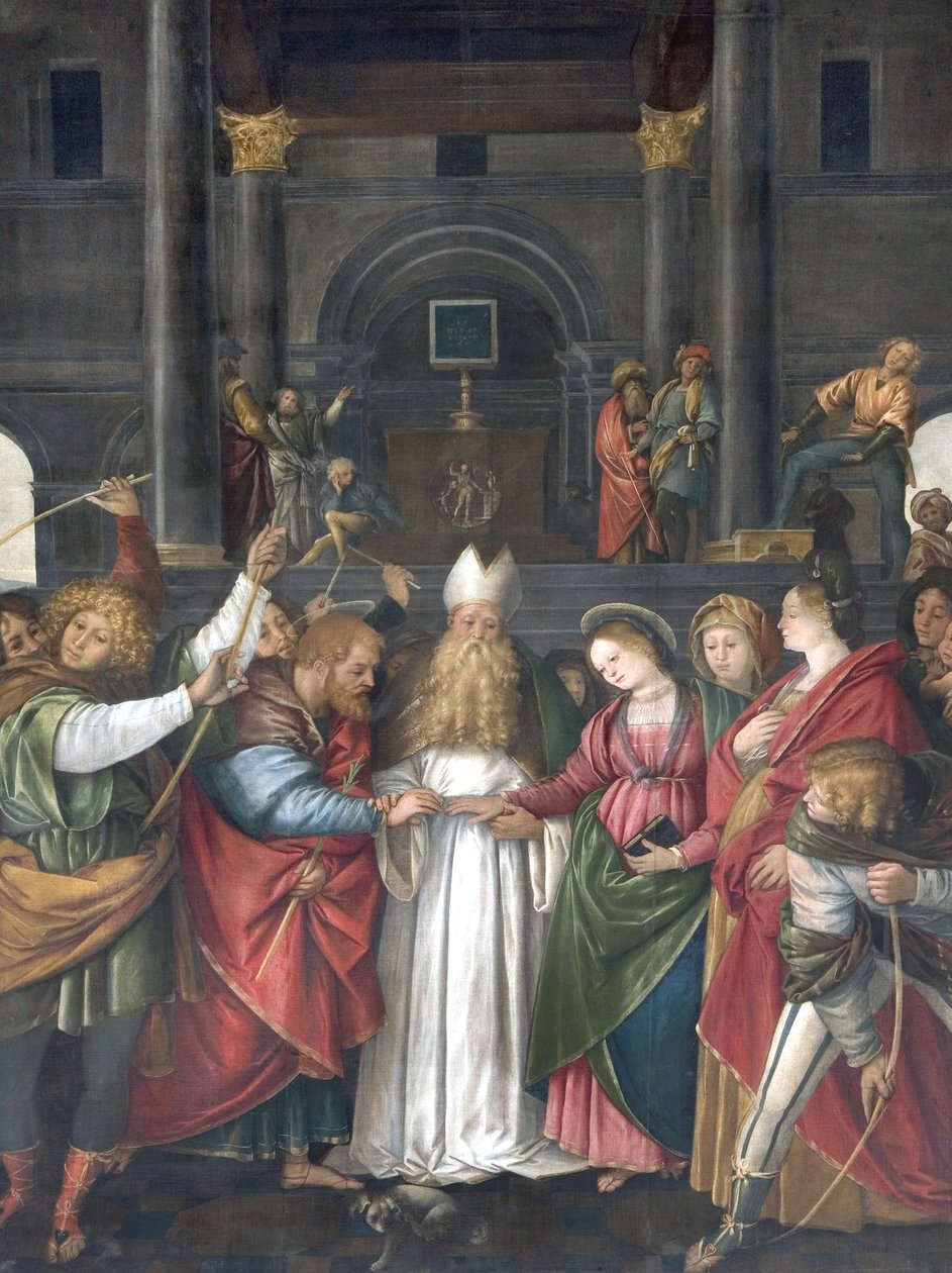 Jomfruens ægteskab, c.1525 af Gaudenzio Ferrari
