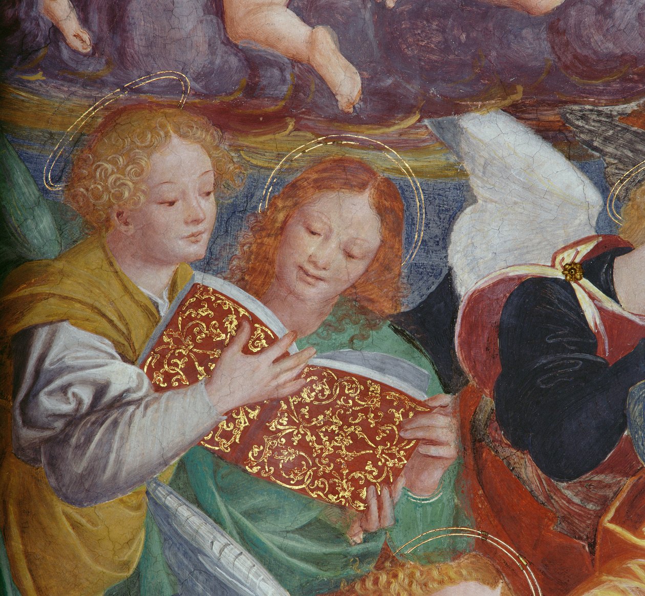 Englenes Koncert, 1534-36 (detaljer) (se 175762) af Gaudenzio Ferrari