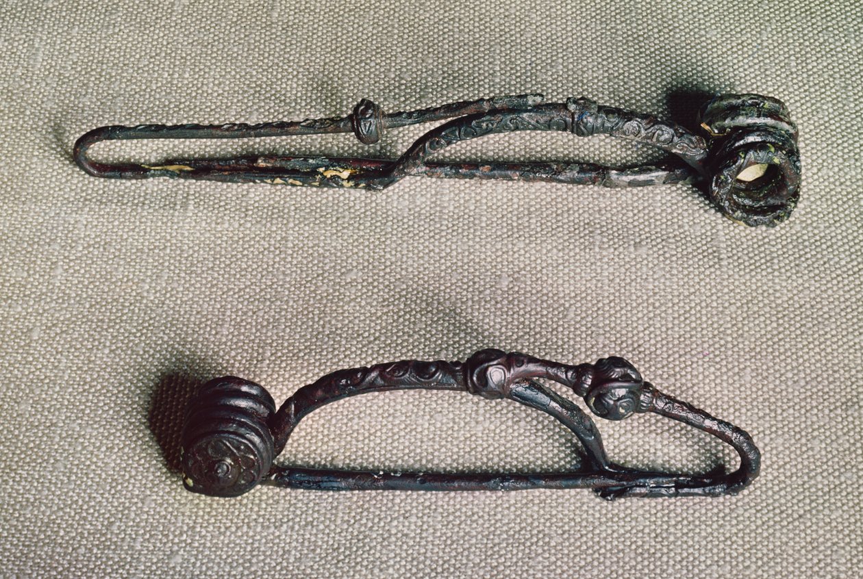 Spænder, Tene II (ca. 300-120 f.Kr.) (metal) af Gaulish