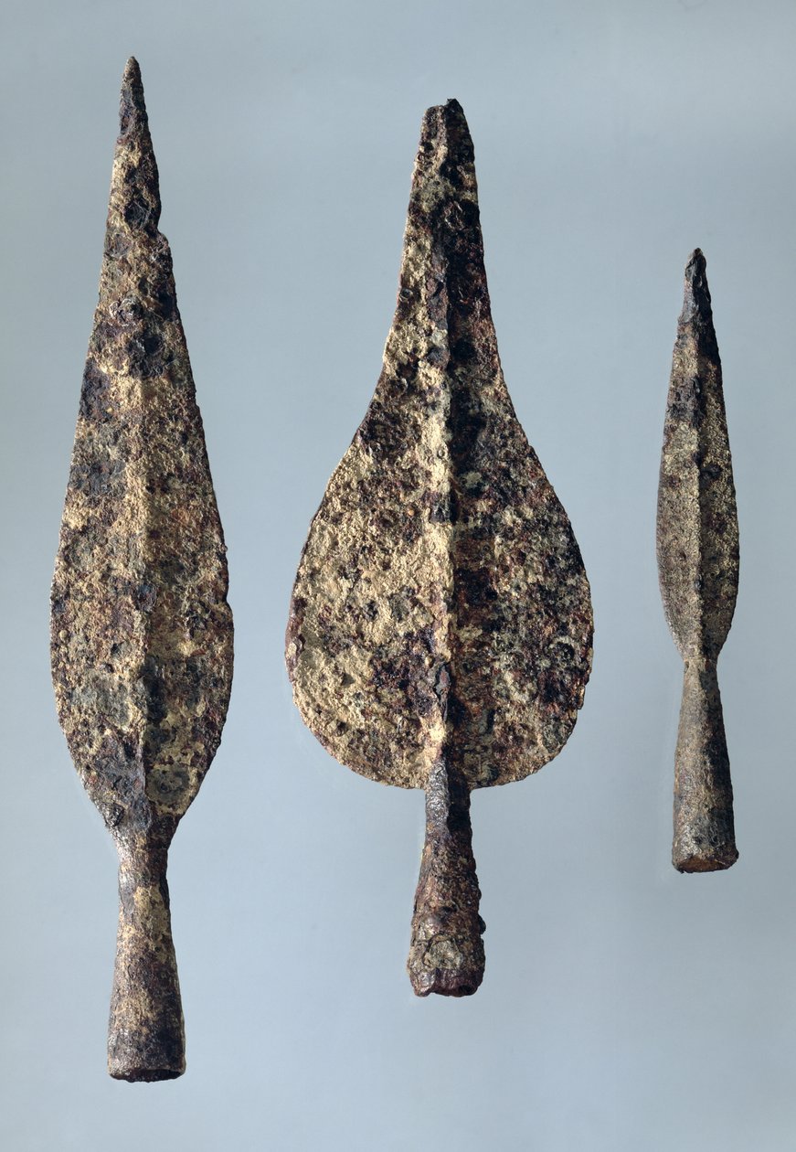 Lance and Javelin Heads, 475-300 BC (bronze) af Gaulish