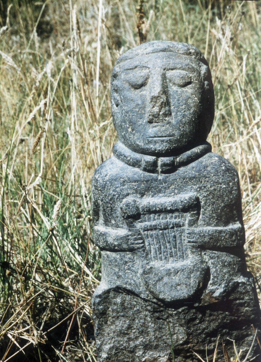 Gallisk sted: Statuette med lyre opdaget i 1988 ved Saint Symphorien i Paule i Cote d