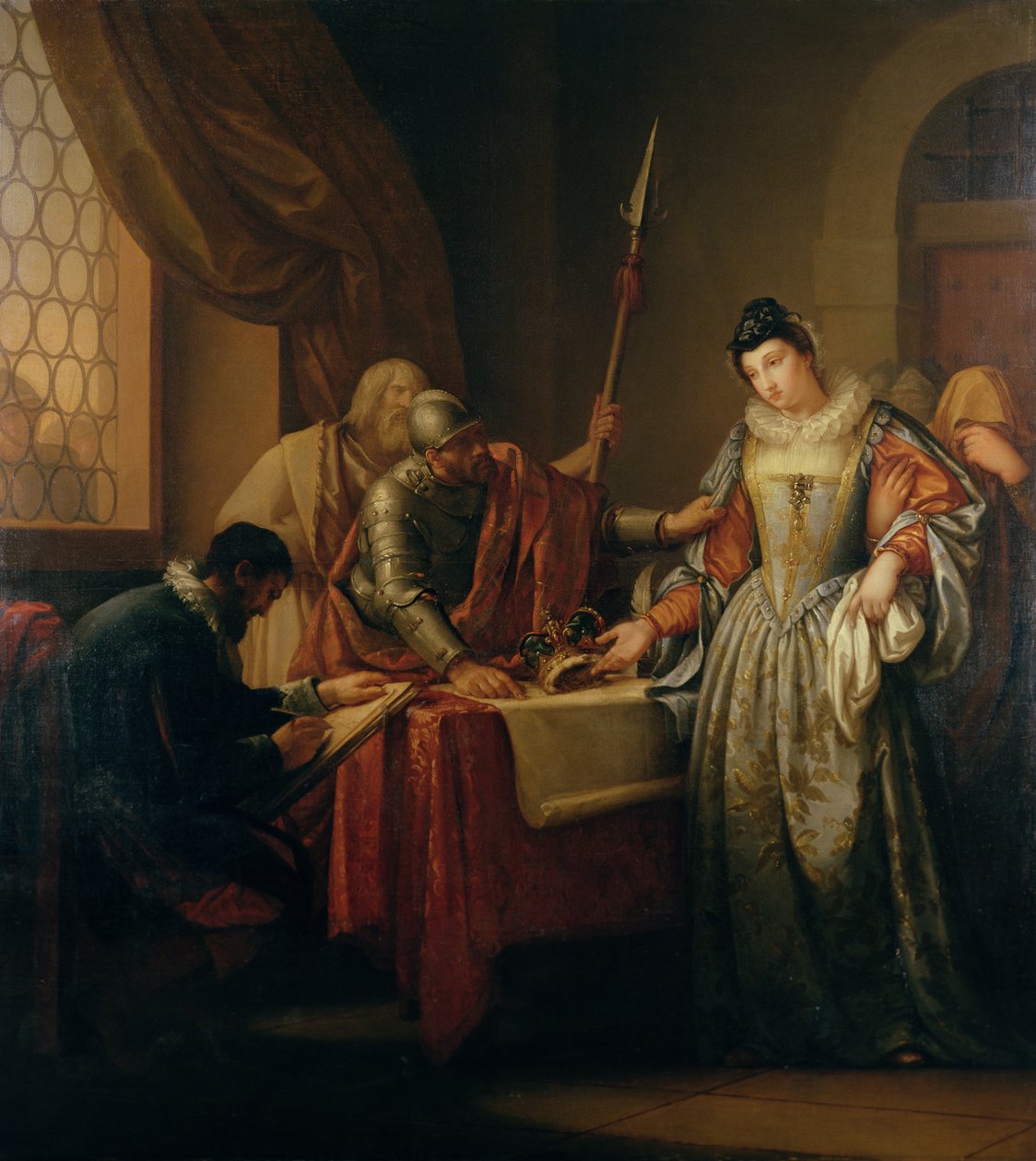 Abdikationen af Mary Queen of Scots (1542-87) i 1568, ca. 1765-73 af Gavin Hamilton