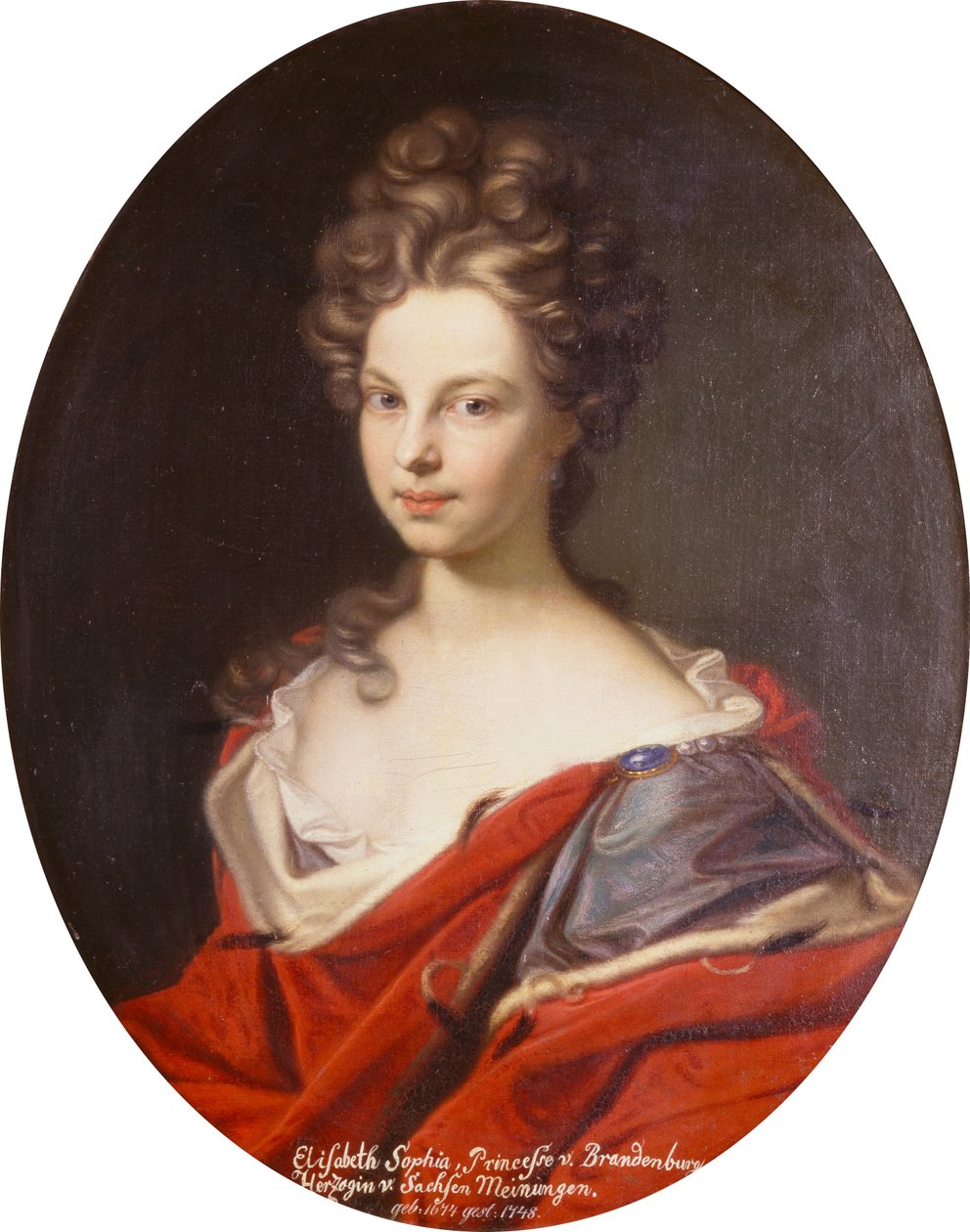 Elisabeth Sophia, Princesse v. Brandenburg hertuginde v. Sachsen Meiningen. af Gedeon Romandon