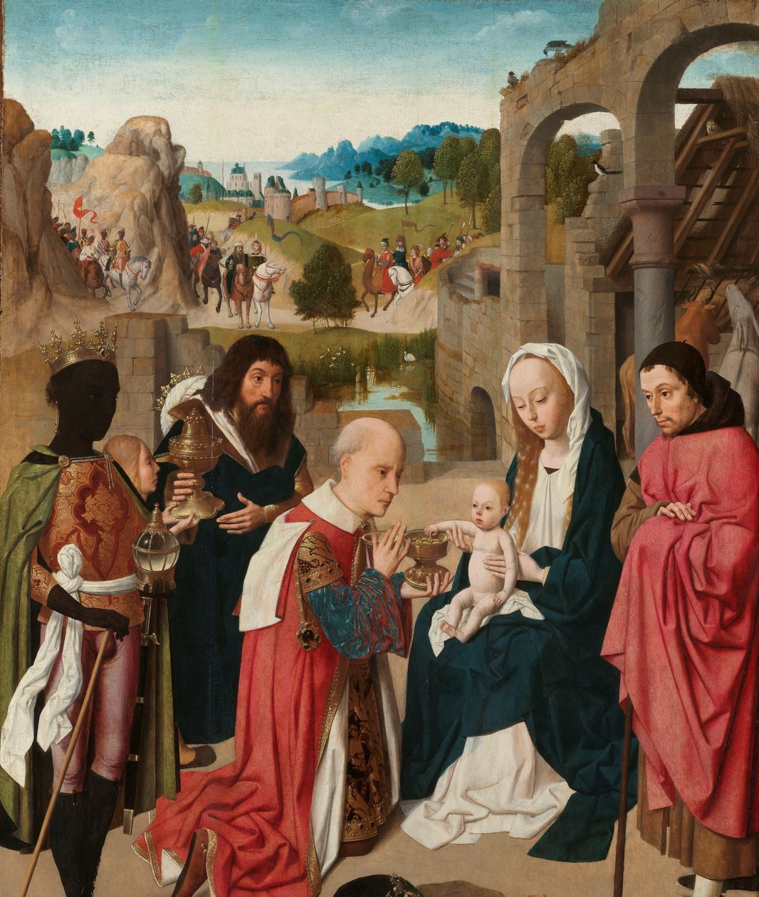 Magiernes tilbedelse af Geertgen Tot sint Jans