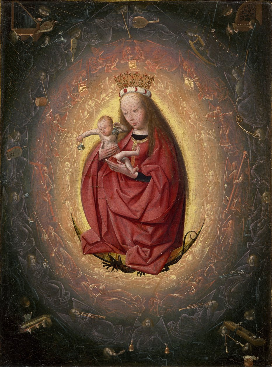 The Glorification of the Jomfru, 1490-1495 af Geertgen Tot sint Jans