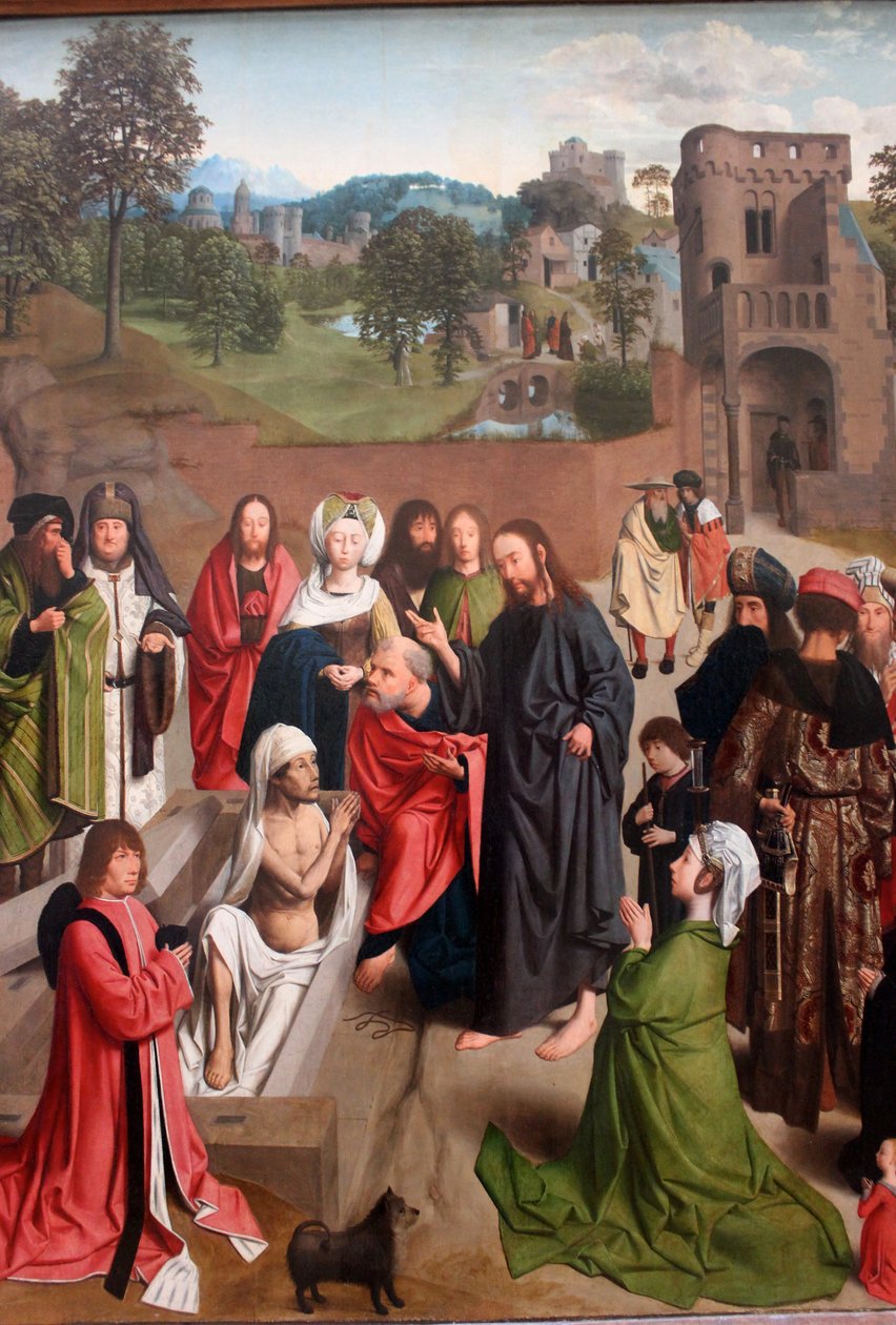 Hollandsk:  De opwekking van Lazarus Lazarus