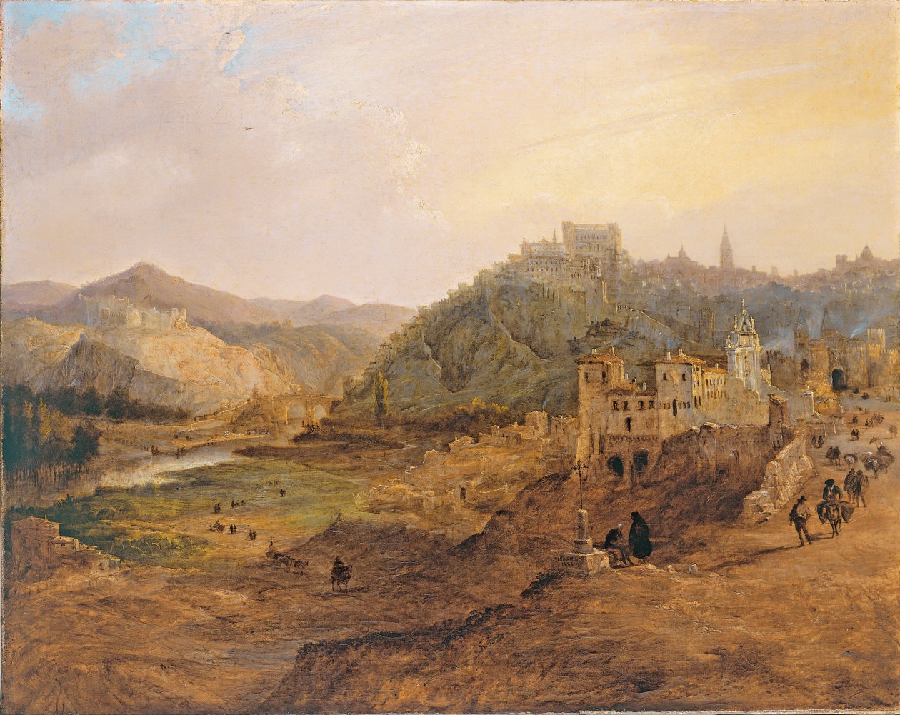 Generel udsigt over Toledo fra Cruz de los Canónigos af Genaro Pérez Villaamil