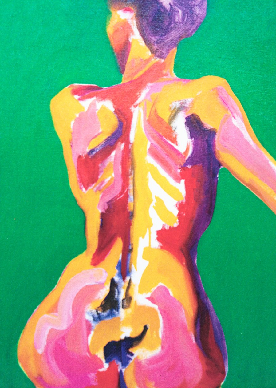 Bright Nude, 2013 (akryl på lærred) af Genevieve French