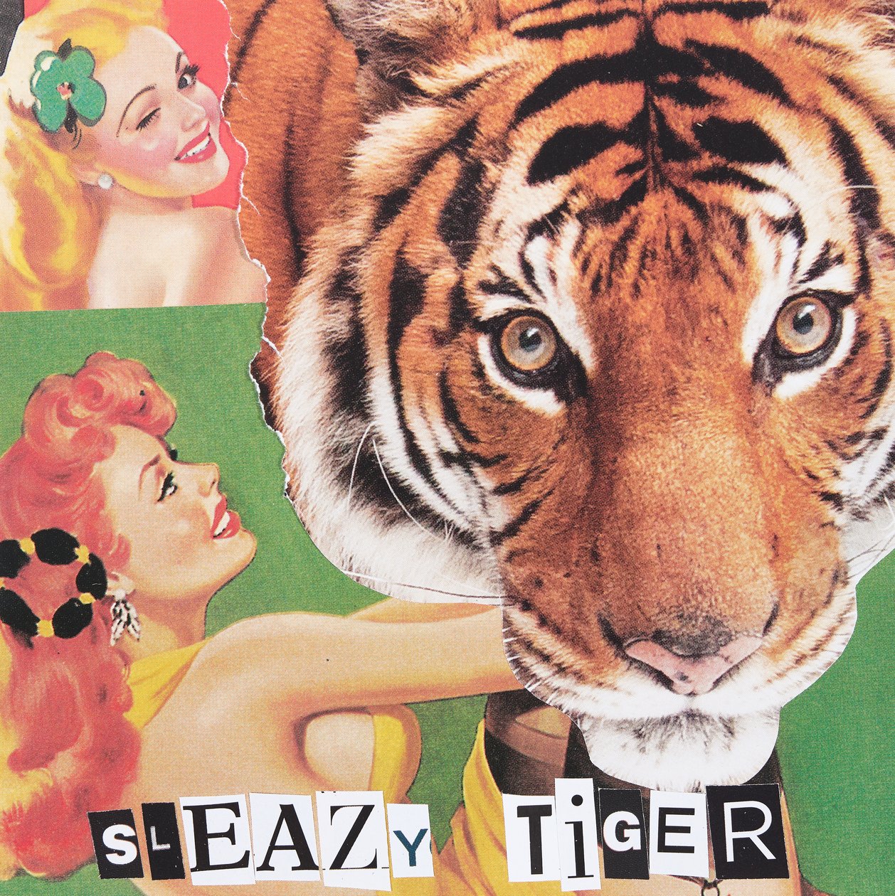 Sleazy Tiger, 2019 (collage) af Genevieve French
