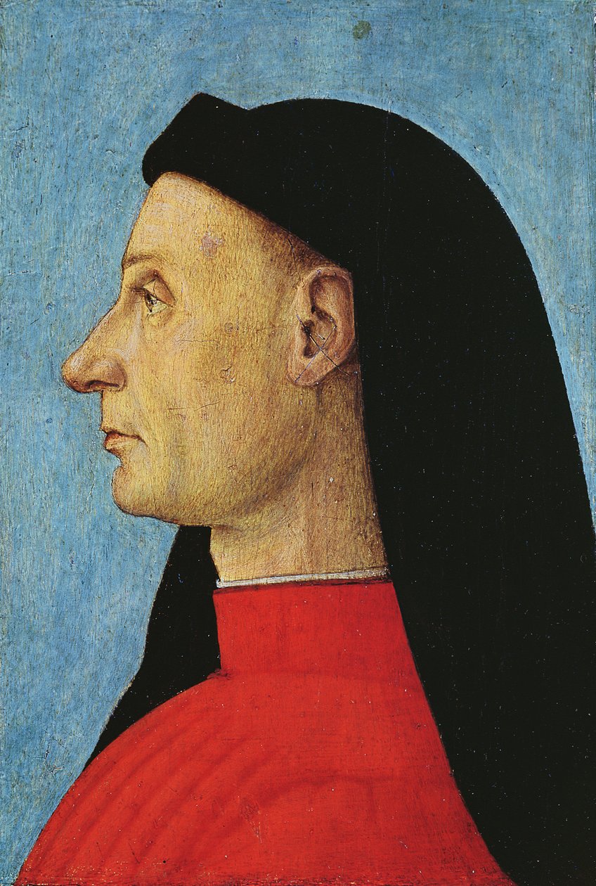 Portræt af en mand af Gentile Bellini