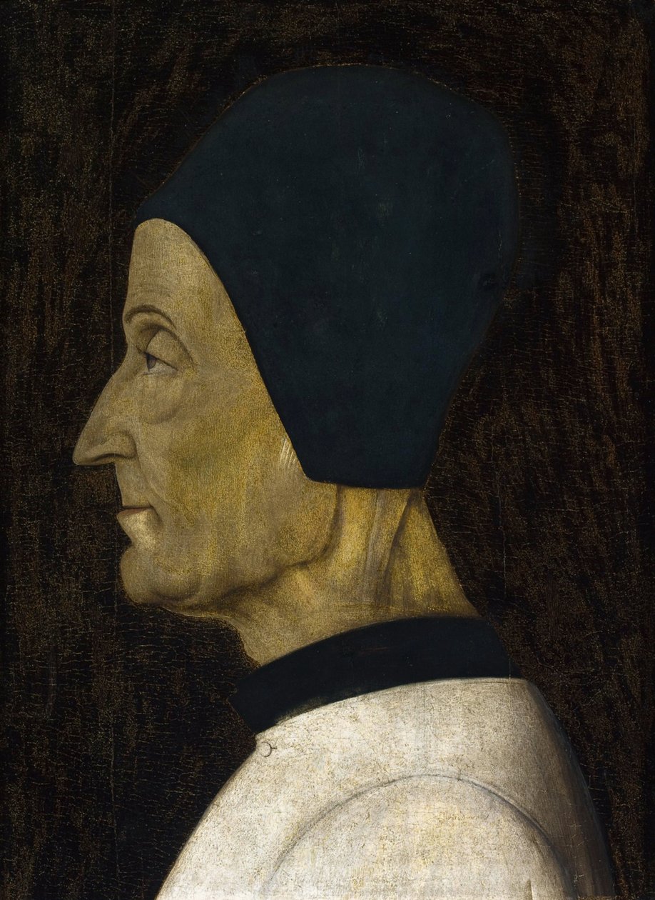 Portræt af Lorenzo Giustiniani (1383-1456) (Saint Laurent Justinien) - af Bellini, hedning (ca. 1429-1507). Tempera på panel, størrelse: 41x29,5 af Gentile Bellini