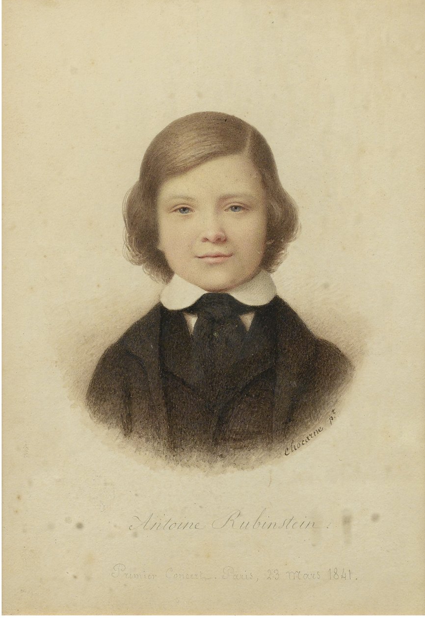 Anton Rubinstein 1829-1894, i en alder af 12 år, 1841 af Geoffroy Alphonse Chocarne