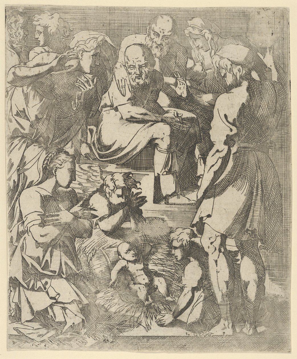 Fødselen, ca. 1544-48. af Geoffroy Dumoûtier