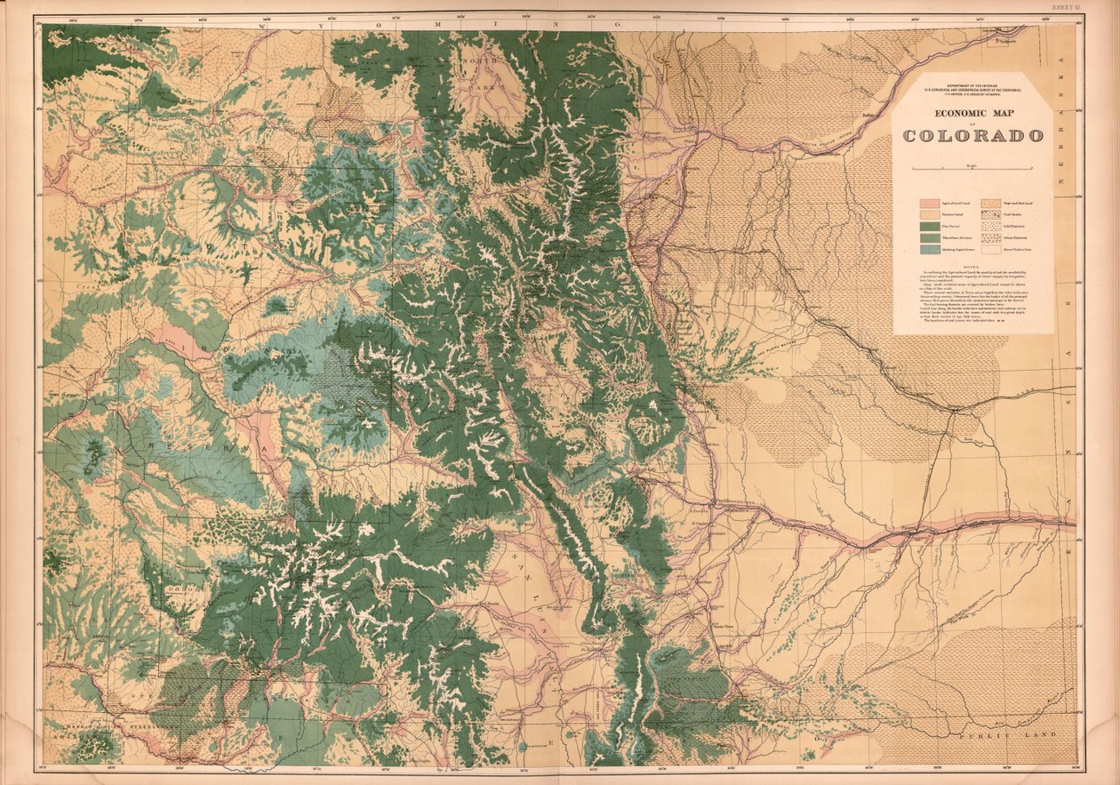 Geologisk og geografisk atlas over Colorado og dele af tilstødende territorium, af Geological And Geographical Survey Of The Territories