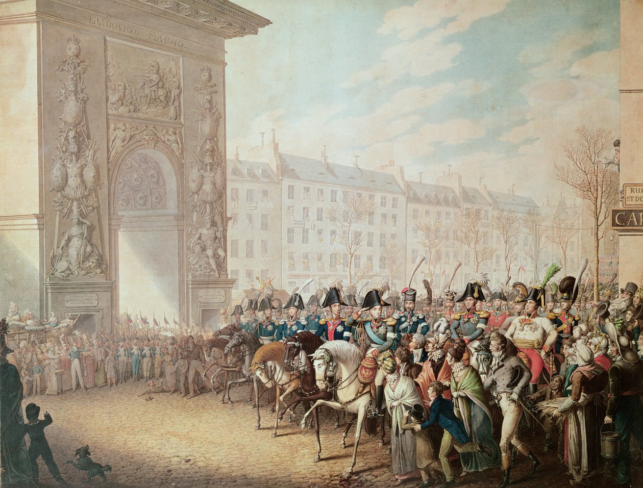 Kejsernes indtog i Paris af Georg Emanuel Opitz
