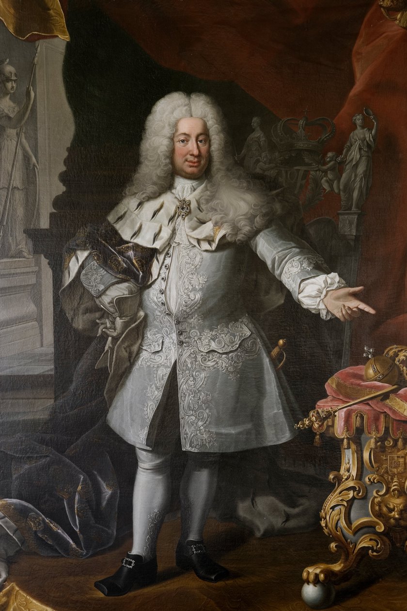Fredrik I, konge af Sverige 1720-1751 af Georg Engelhardt Schröder