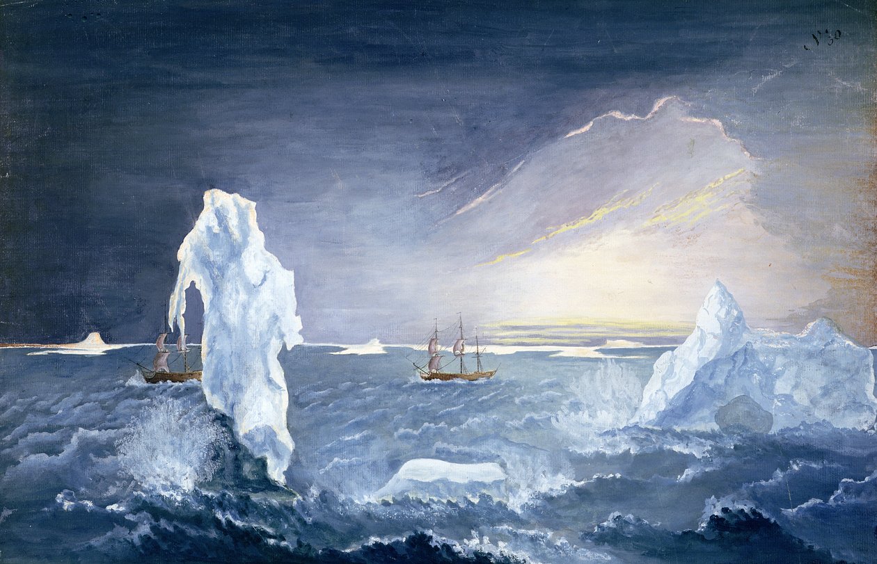 Det arktiske hav gløder af Johann Georg Adam Forster