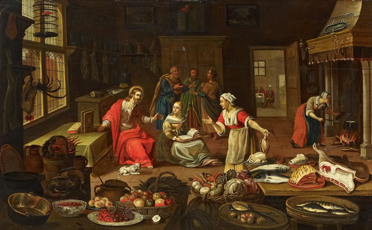 Kristus i Martas hus af Georg Friedrich Stettner