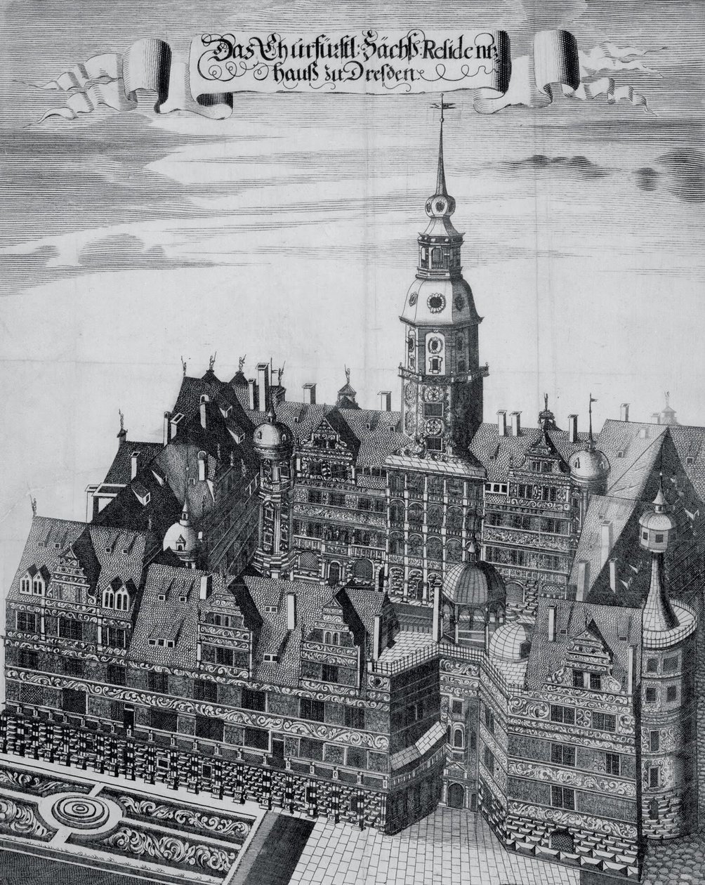 Valgpaladset i Dresden af Georg Jakob Schneider
