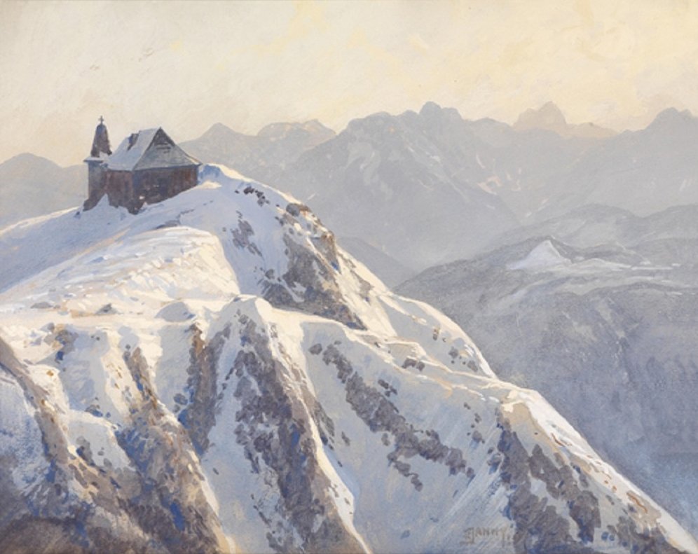 Kirke på Dobratsch af Georg Janny