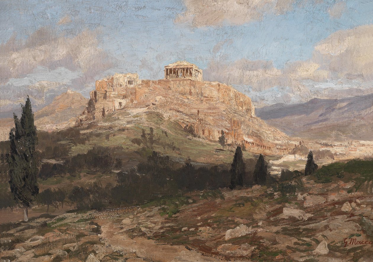 Udsigt over Akropolis af Georg Macco