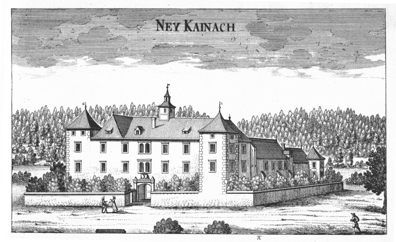 Schloss Ney Kainach, Neu Kainach eller Klein Kainach af Georg Matthaus Vischer