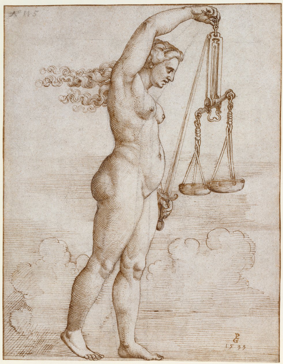 Allegori om retfærdighed af Georg Pencz
