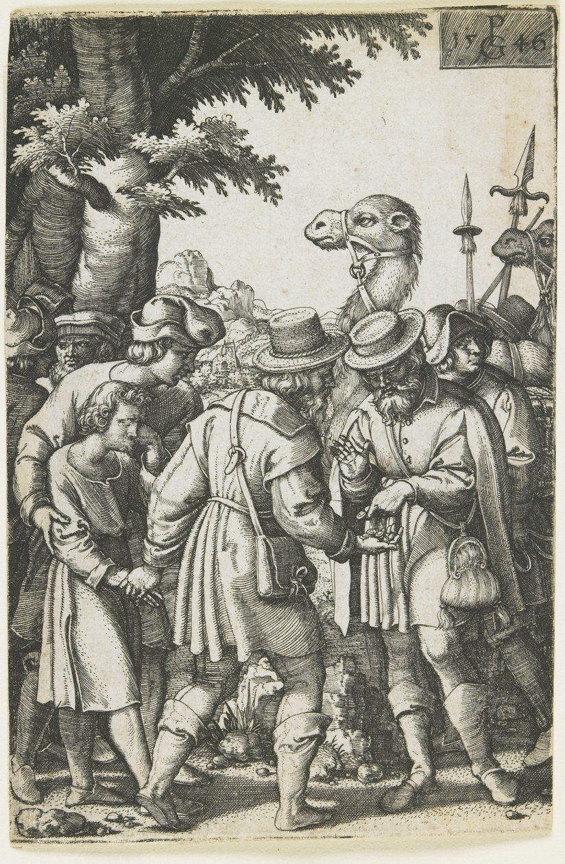 Josef solgt til ismaelitterne, 1546 af Georg Pencz