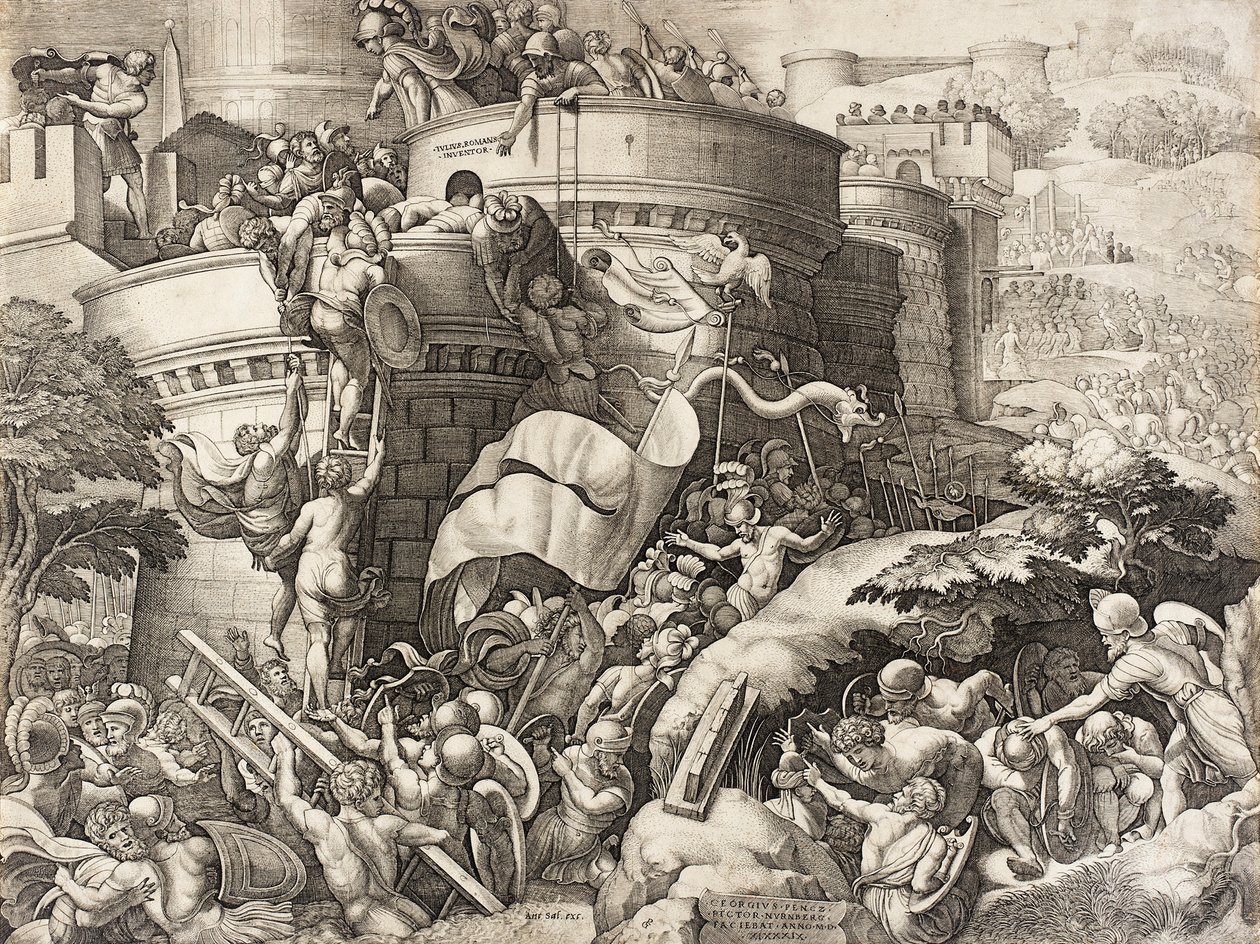 Indtagelsen af Karthago, 1539 af Georg Pencz