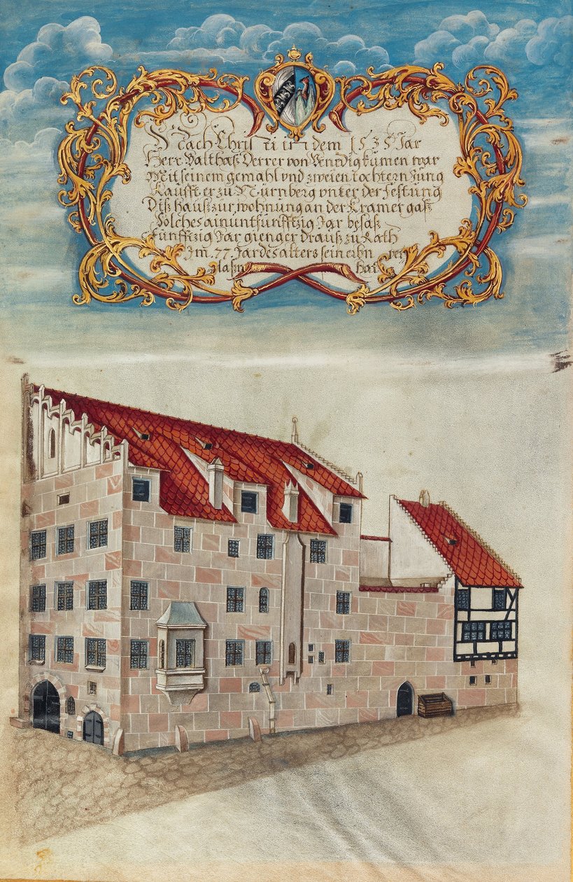 Derrer -familiens Nürnberg -bopæl af Georg Strauch