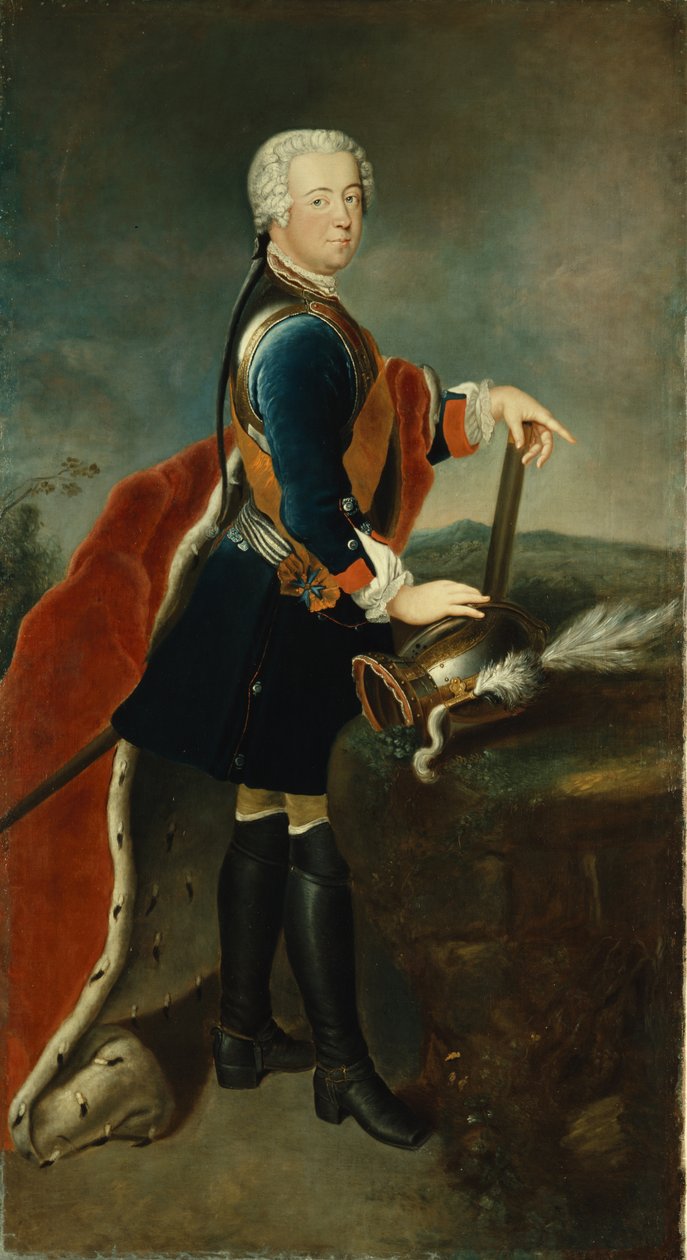 Kronprins Frederik II, c.1736 af Georg Wenzeslaus von Knobelsdorff