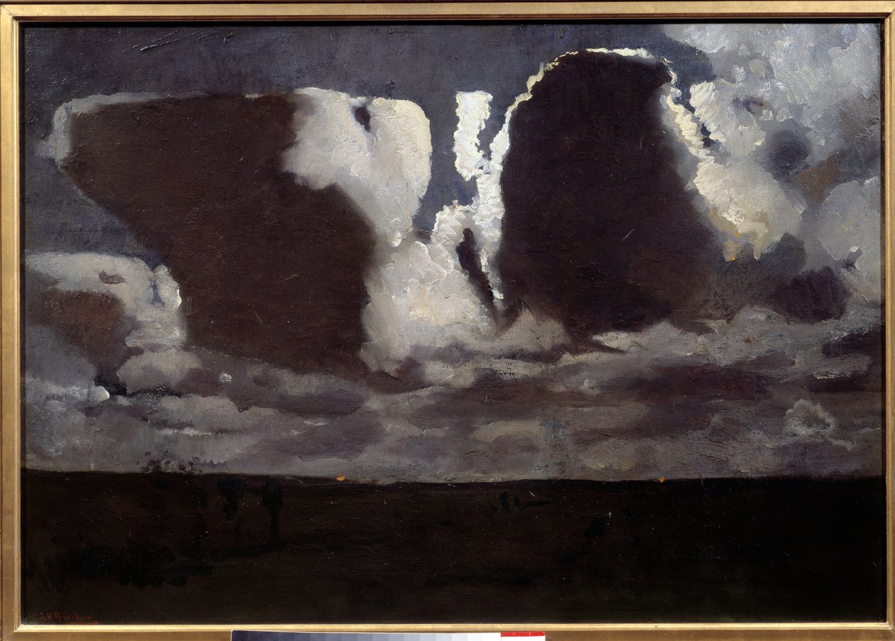 Måneskin. Maleri af George Hendrick (Hendrik) Breitner (1857-1923) ec.hol af Georg Hendrik Breitner
