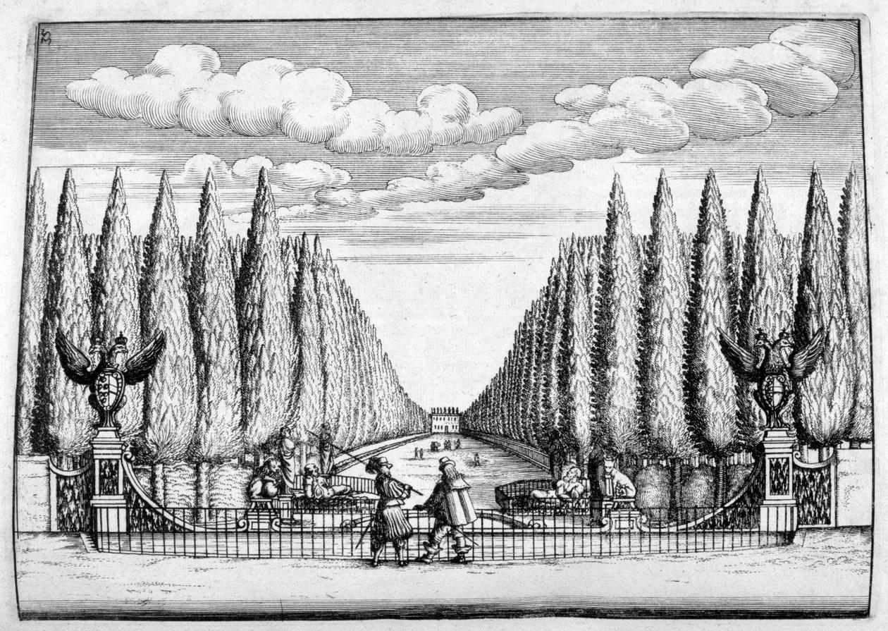 Slot og havedesign, 1664 af Georg Andreas Bockler
