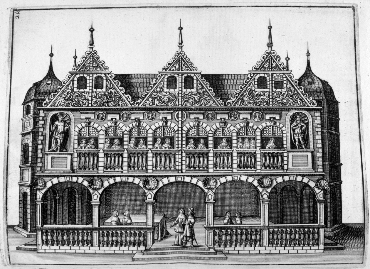 Slotsdesign, 1664 af Georg Andreas Bockler