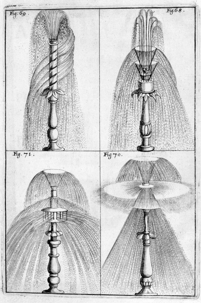 Dekorativt springvandsdesign, 1664 af Georg Andreas Bockler