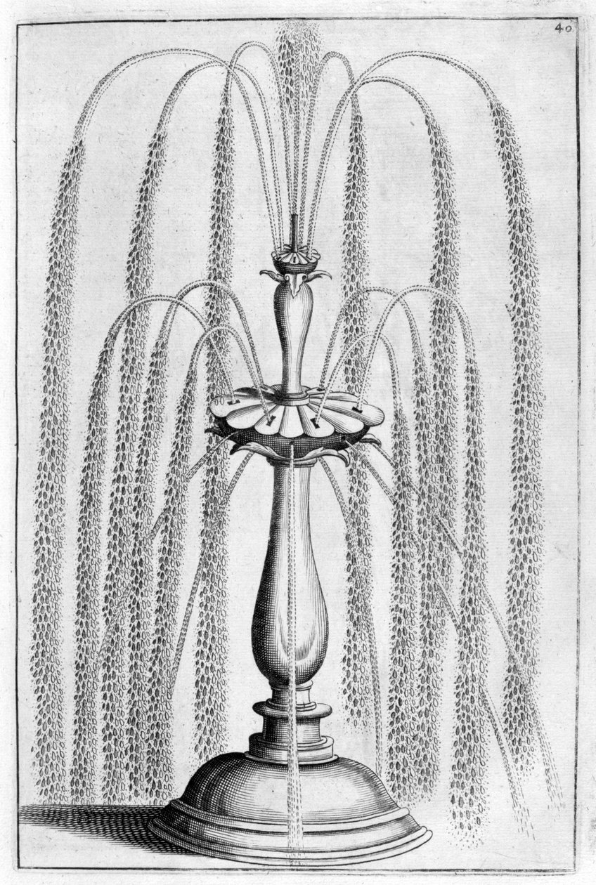 Dekorativt springvandsdesign, 1664 af Georg Andreas Bockler