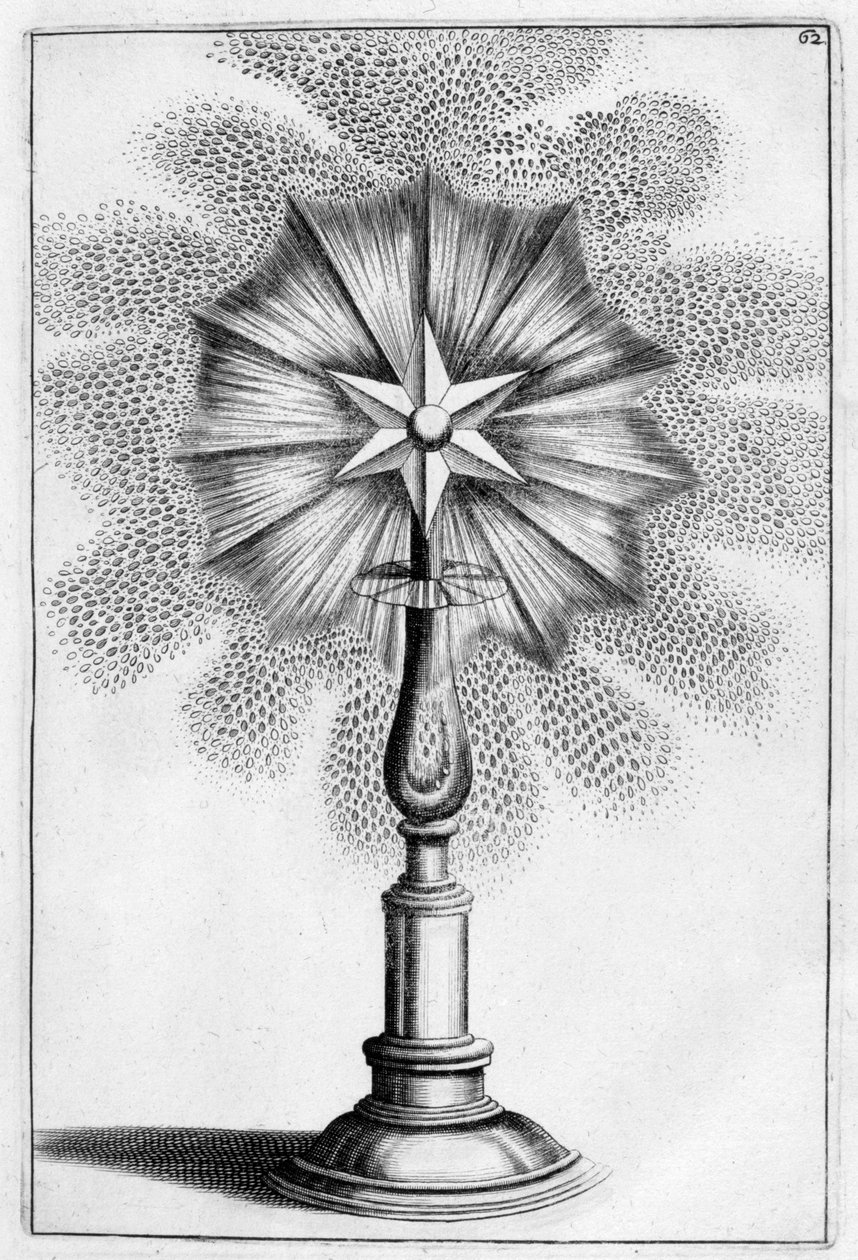 Stjerne dekorativt springvand design, 1664 af Georg Andreas Bockler