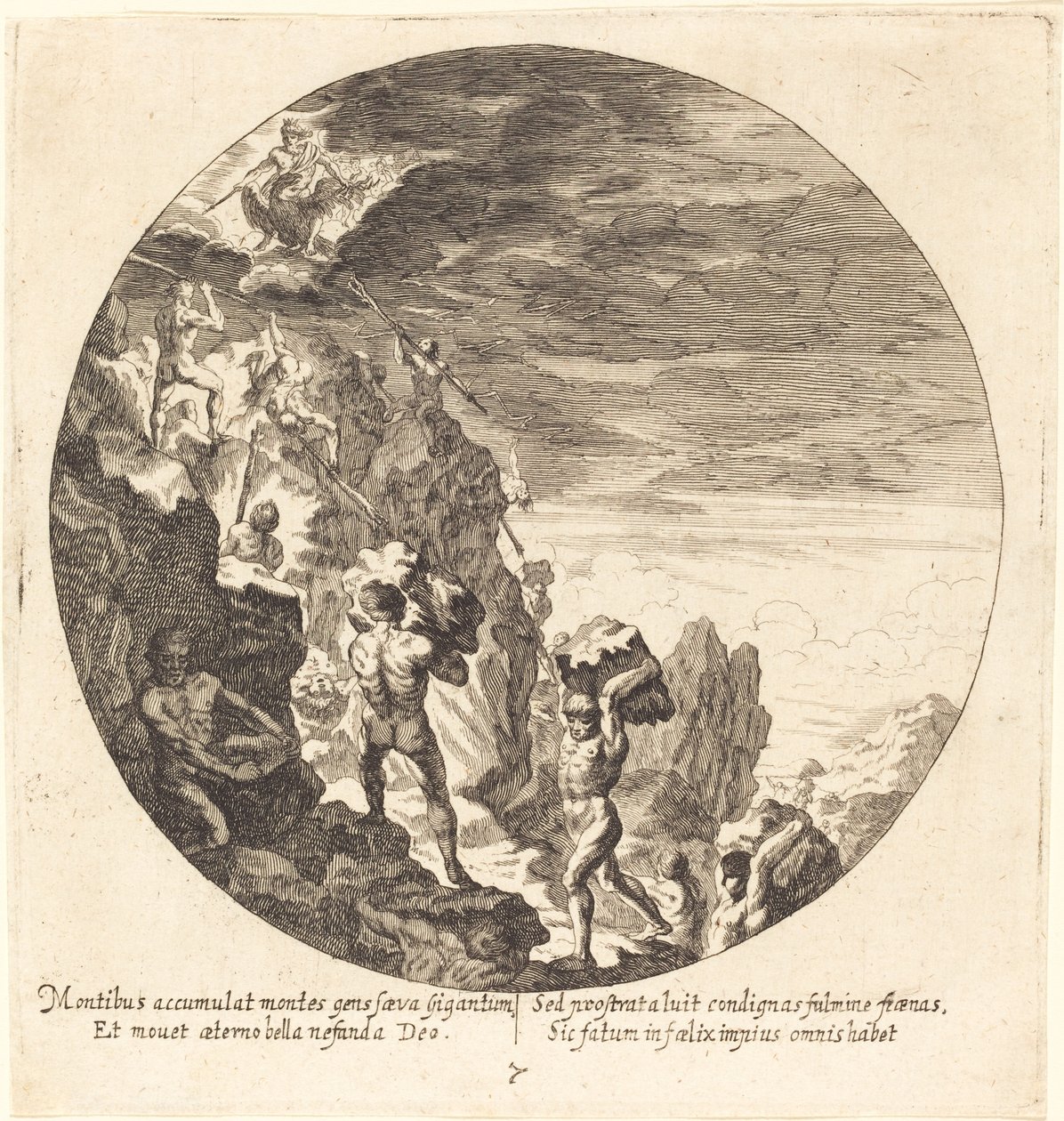 Giants frastødt af Jove af Georg Andreas Wolfgang the Elder