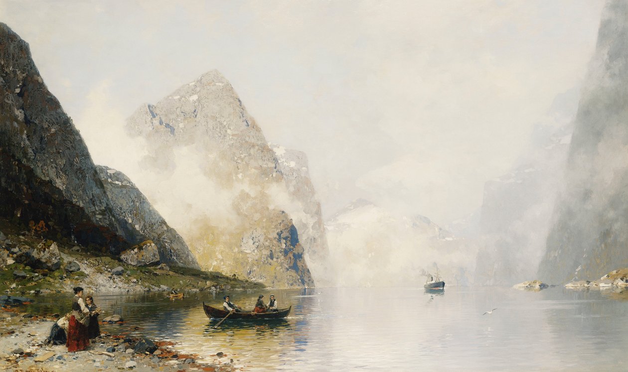 En Fjordscene af Georg Anton Rasmussen