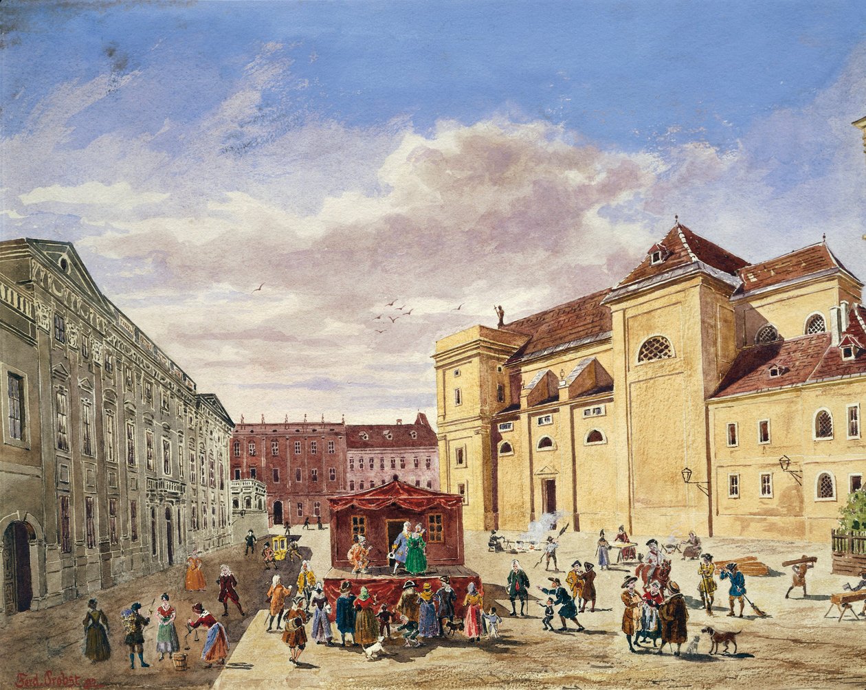 Udsigt over Freyung, Wien af Georg Balthasar Probst