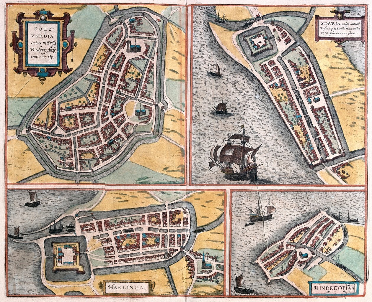 Bolsward, Stavoren, Harlingen og Hindelopen, Holland - i 