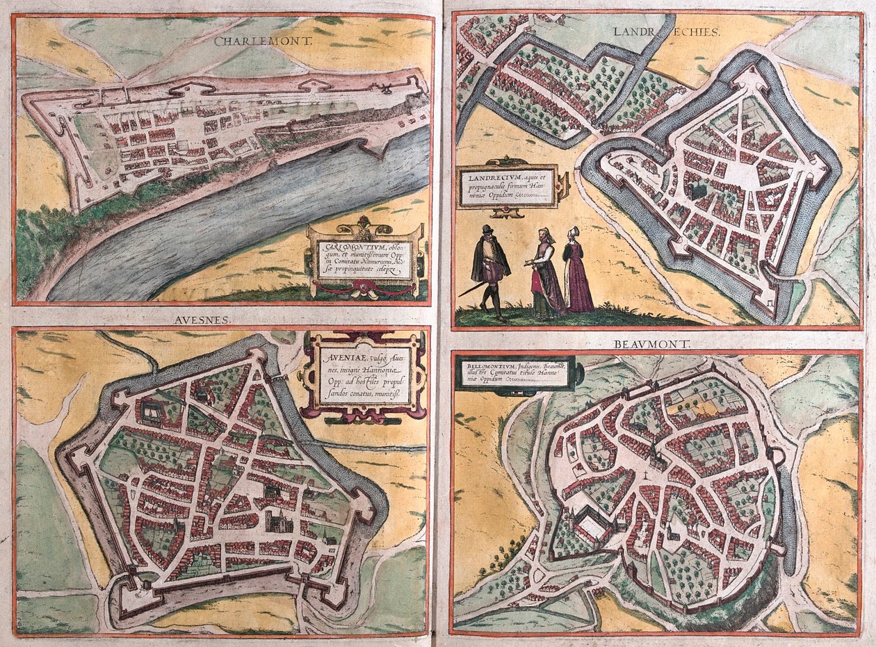 Charlemont, beaumont, Avesnes, Landrecies, Frankrig - i 