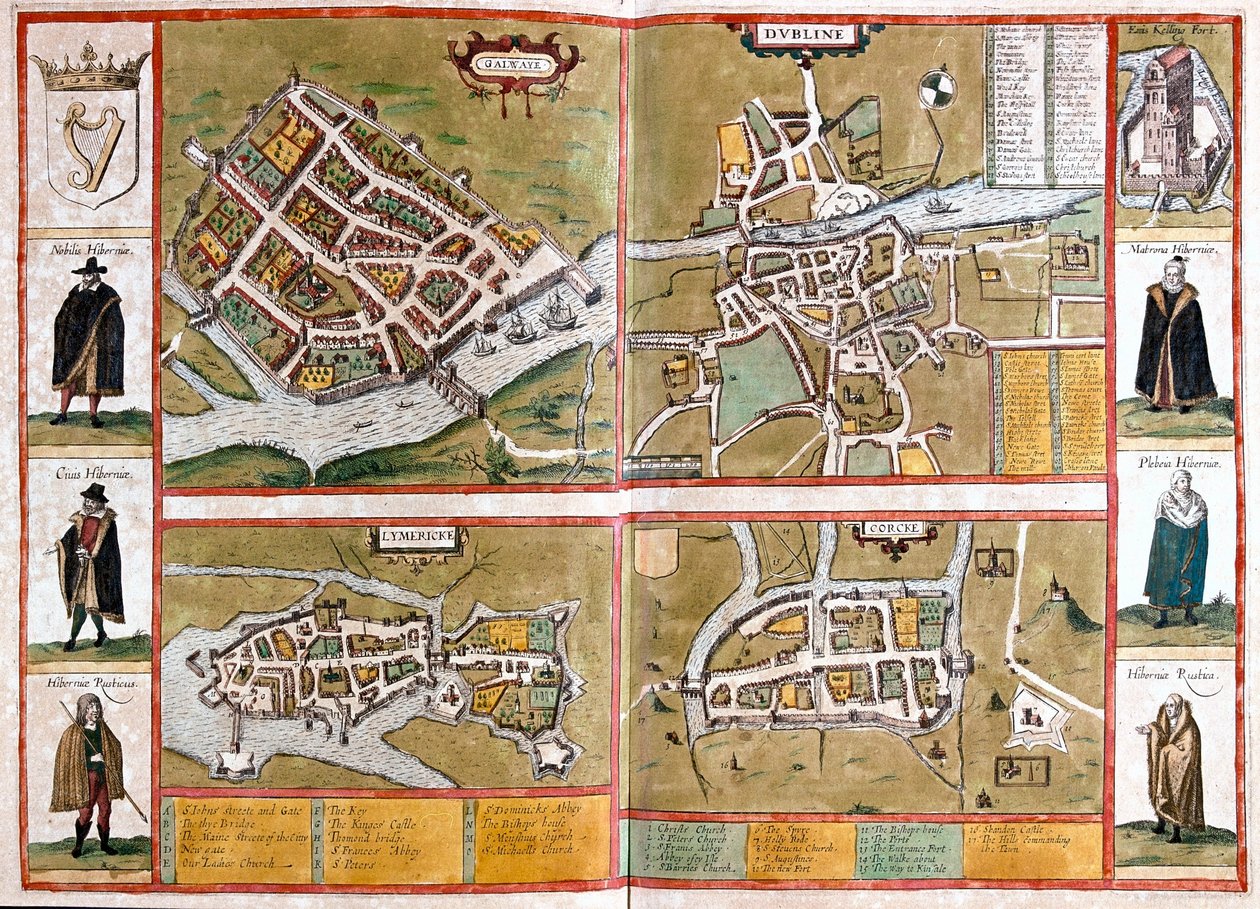 Galway, dublin, limerick og Cork, England - i 