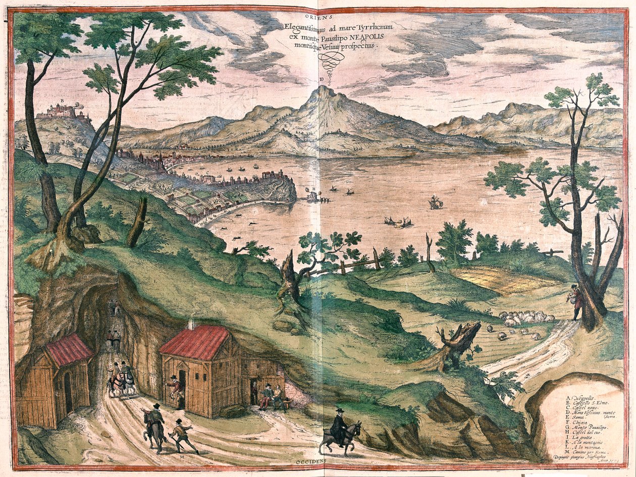 Napolibugten og Vesuvio - i 