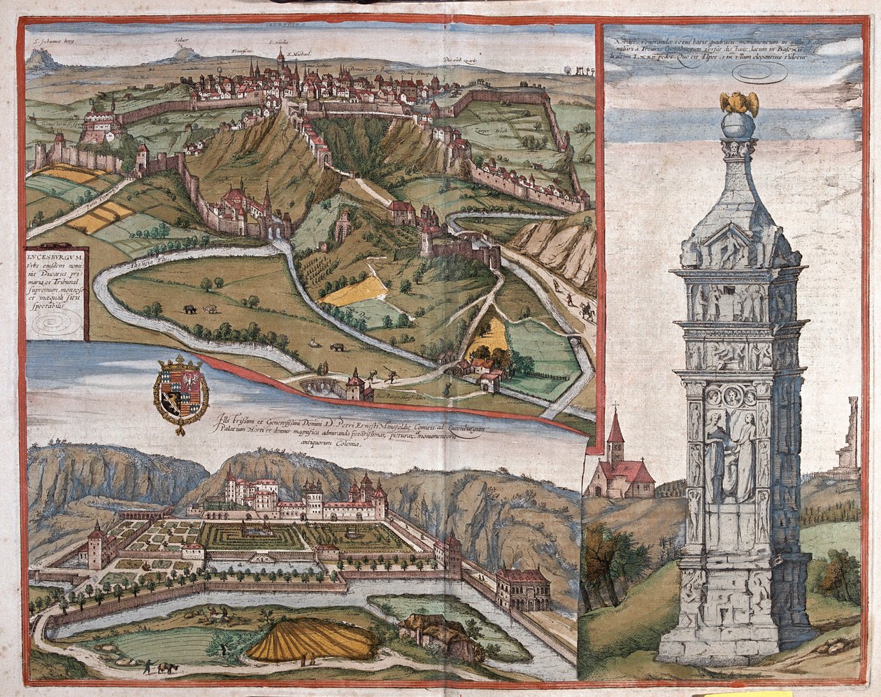 Luxembourg, Igel-monumentet og Mansfeld-paladset Ardennerne, Nederlandene - i 