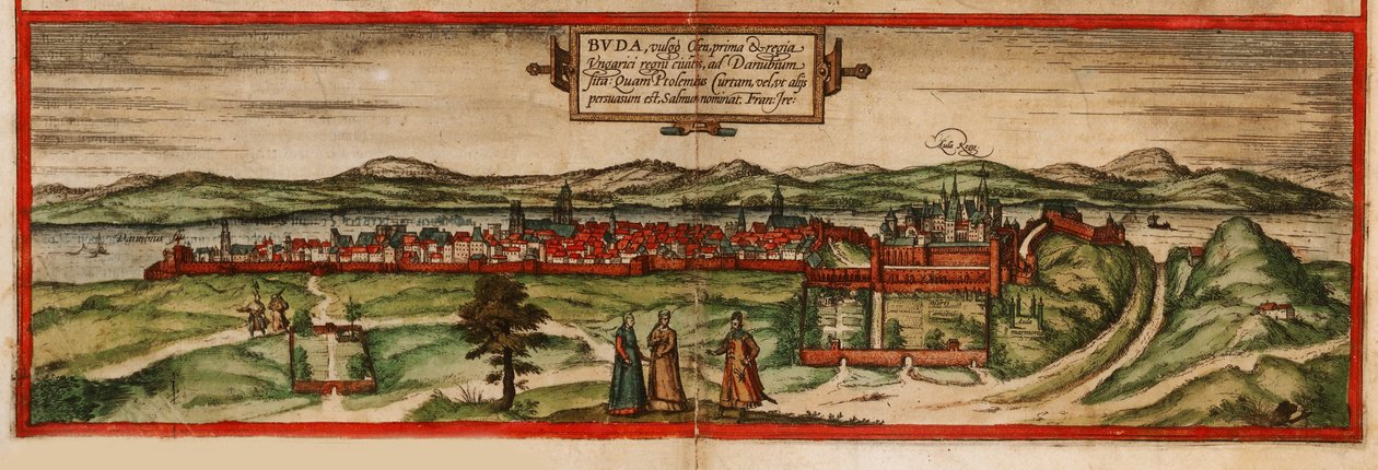 Buda, almindeligvis kendt som Ofen Fra: Terrarium, 1572 af Georg Braun und Franz Hogenberg