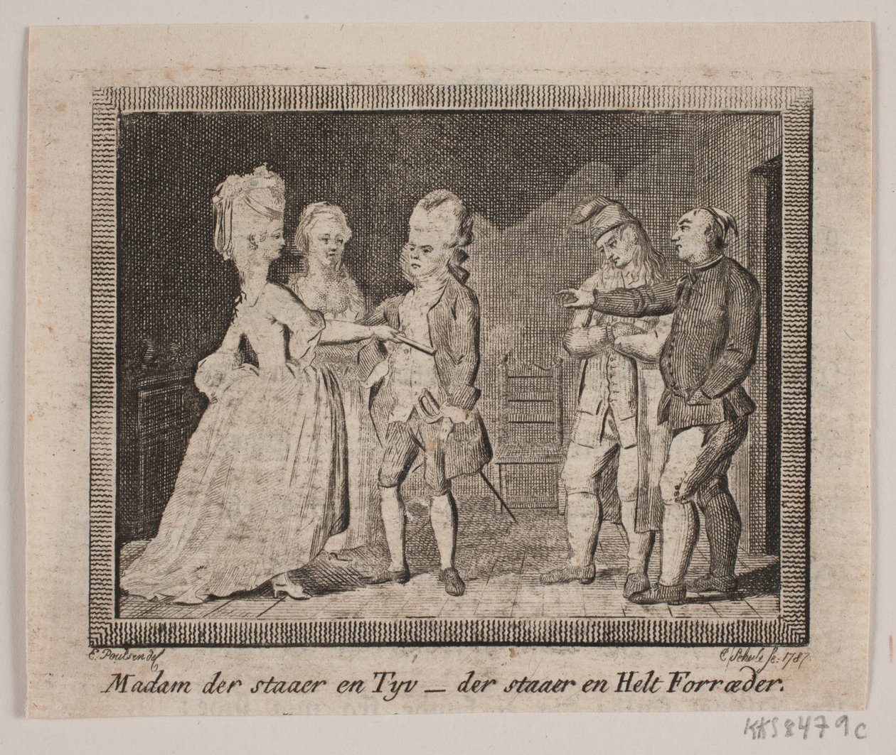 Vignet til J. H. Wessels "Samtlige skrifter" af Georg Christian Schule